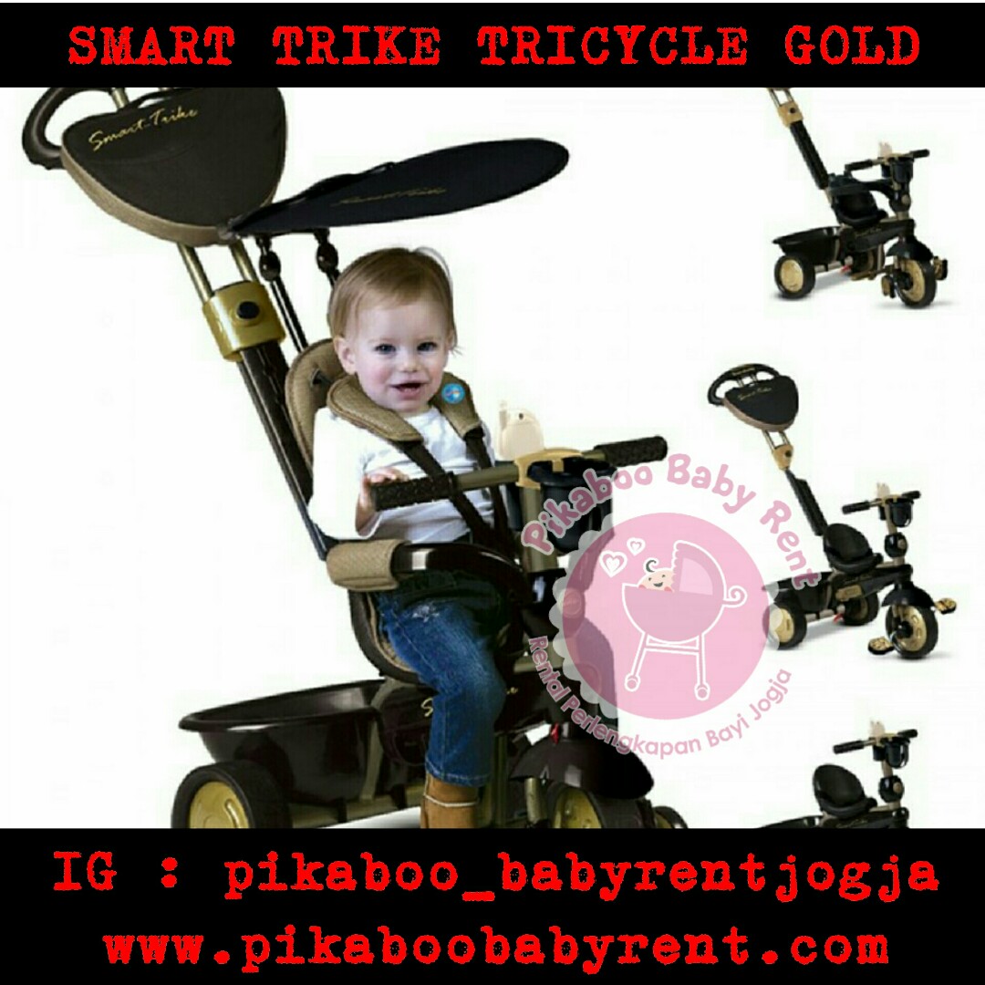 SMART TRIKE 4 IN 1 BLACK GOLD TRICYCLE