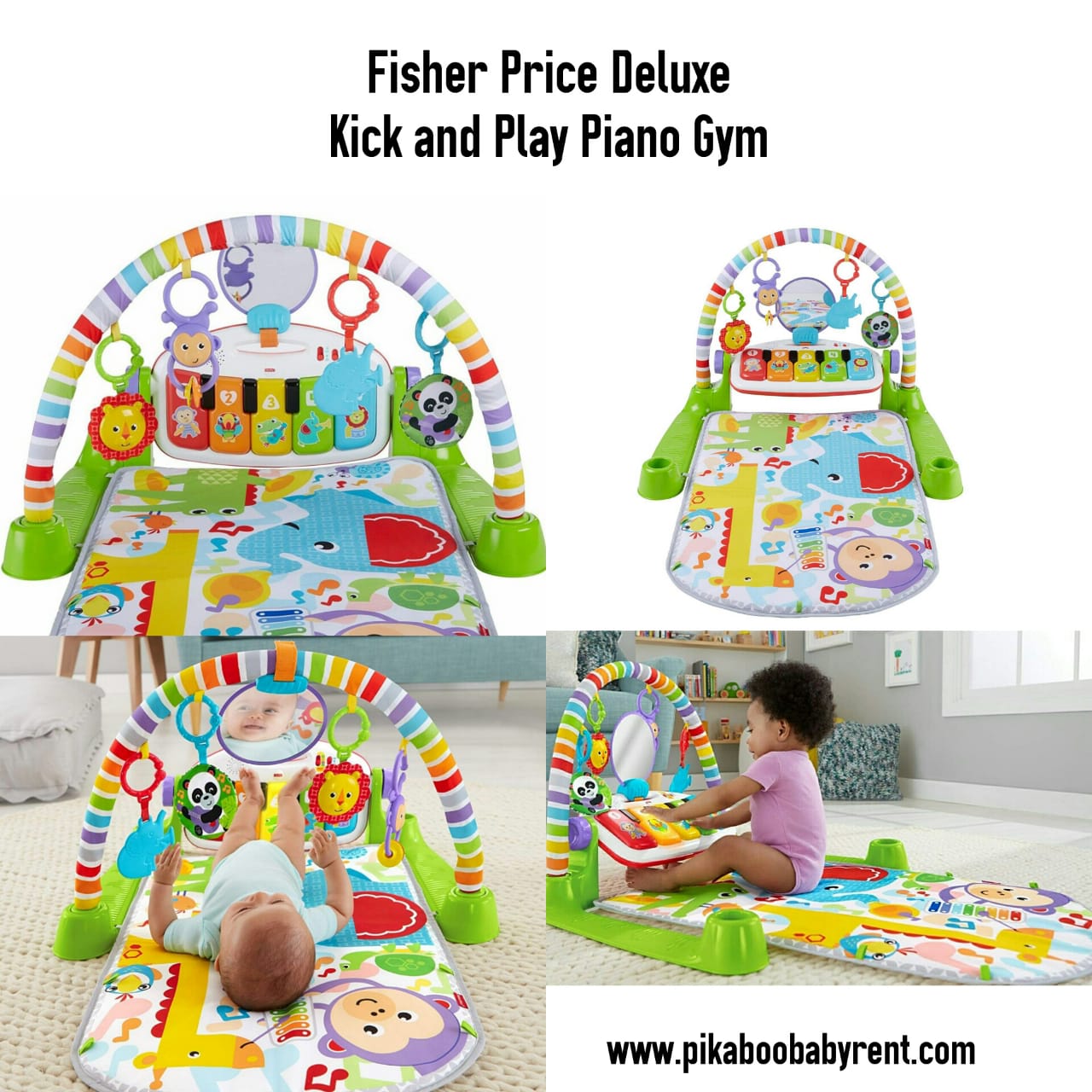 01 FISHER PRICE DELUXE KICK & PLAY GYM