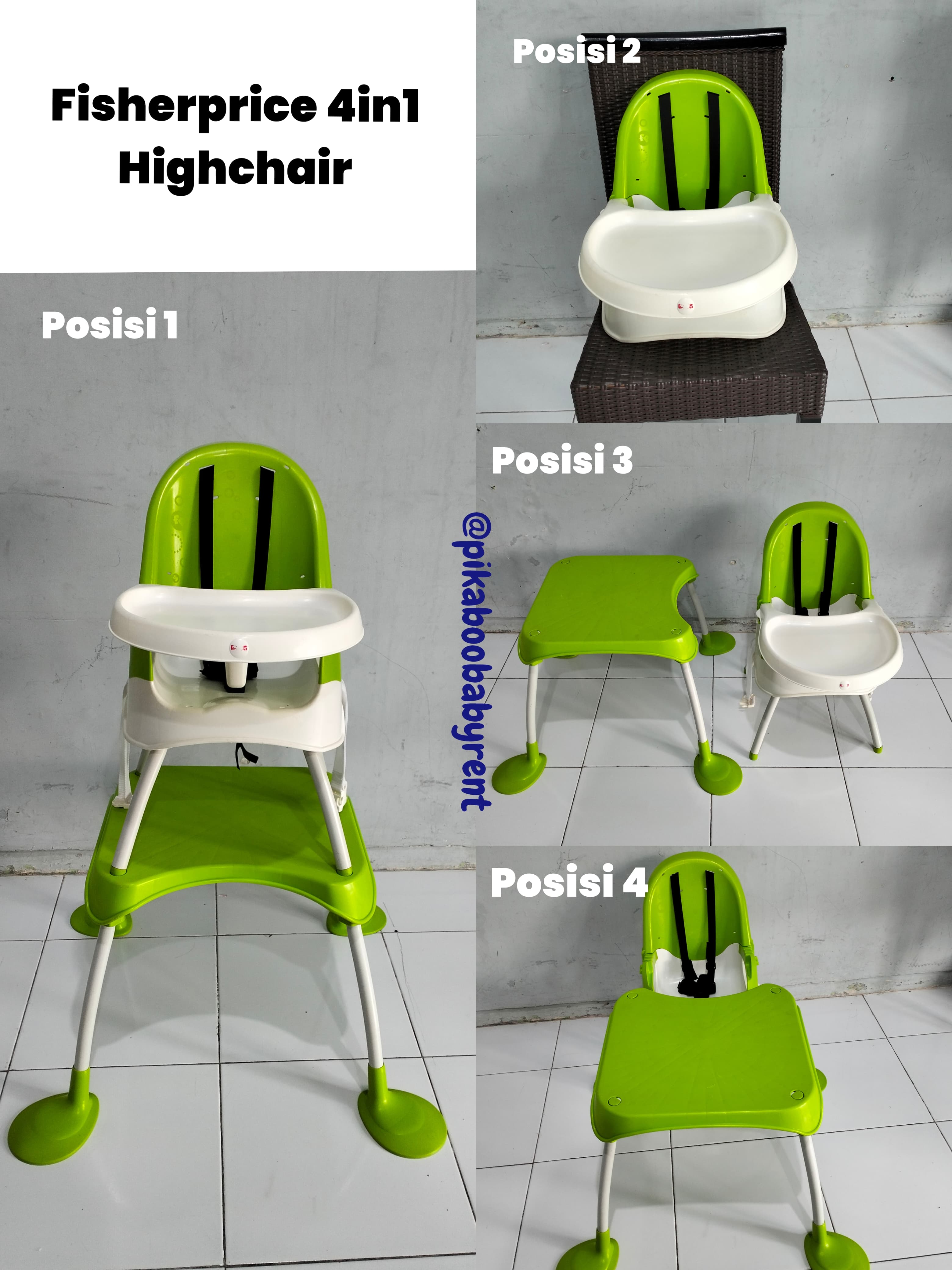 FISHER PRICE 4-IN-1 HIGH CHAIR 