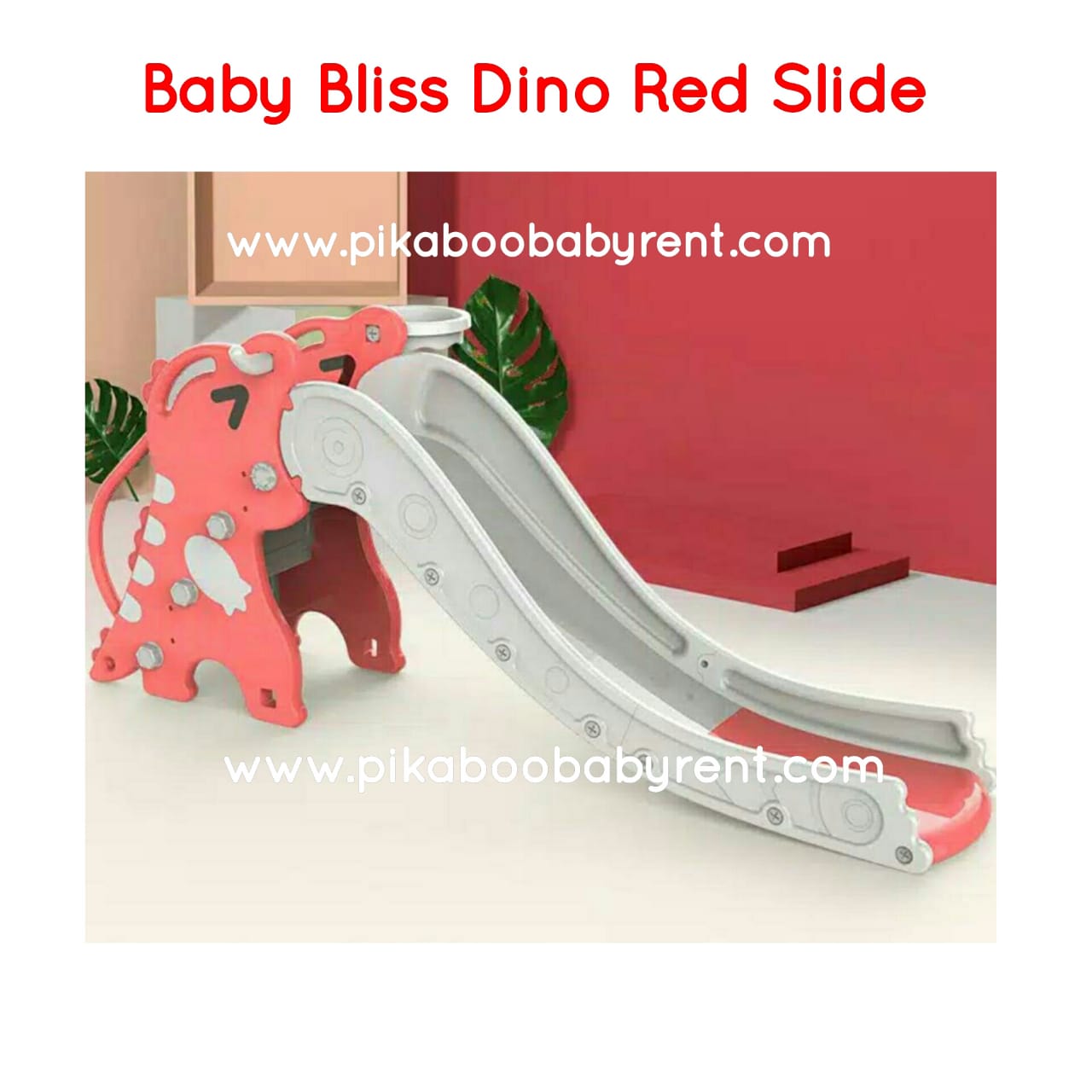 BABY BLISS DINO RED SLIDE
