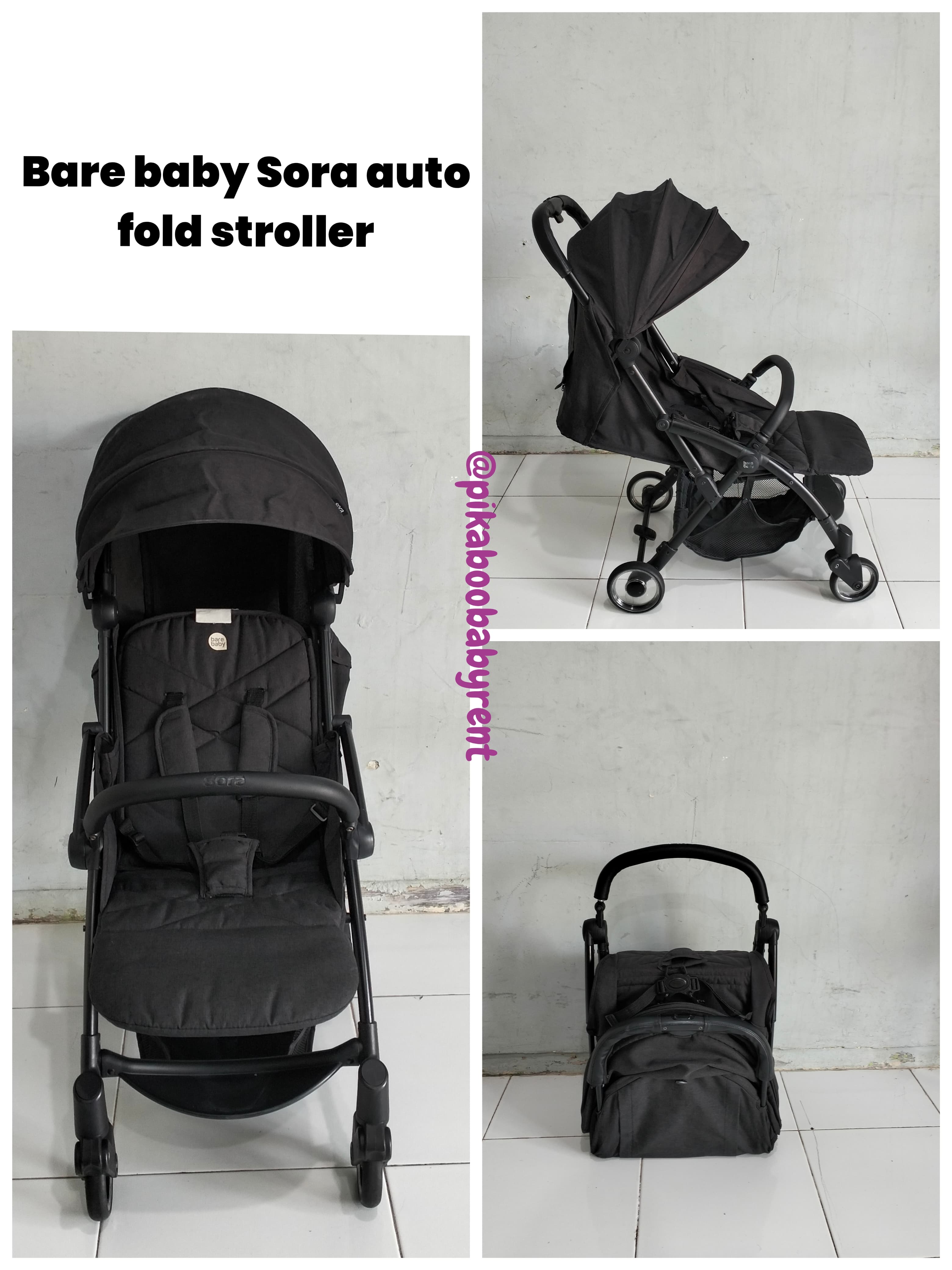 BARE BABY SORA AUTO FOLD STROLLER