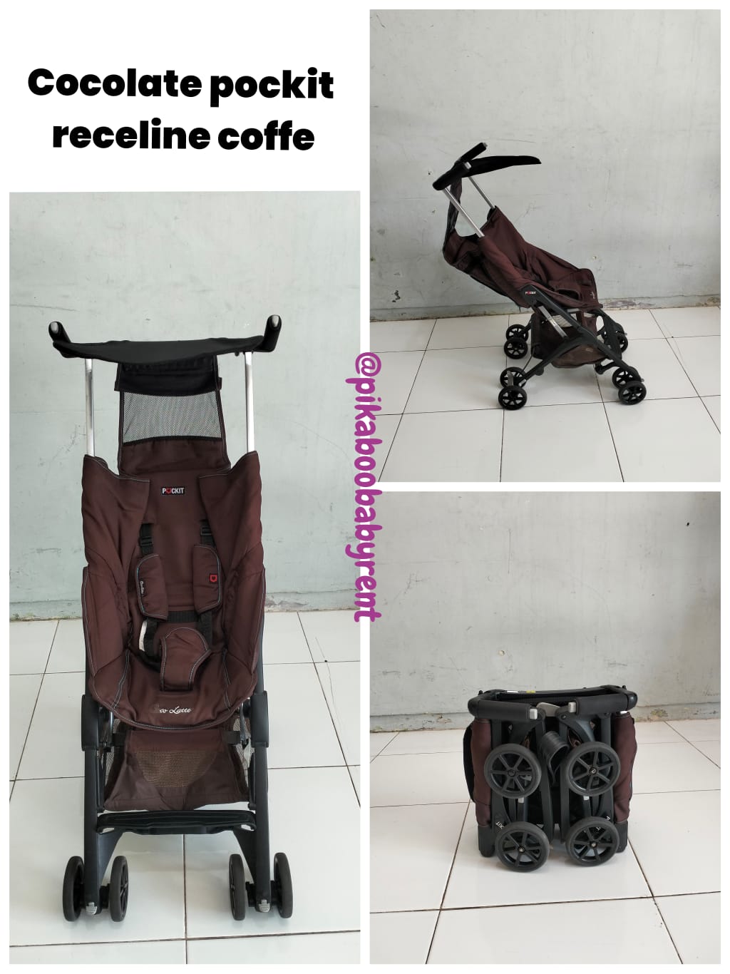 STROLLER COCOLATTE POCKIT RECLINE COFFEE
