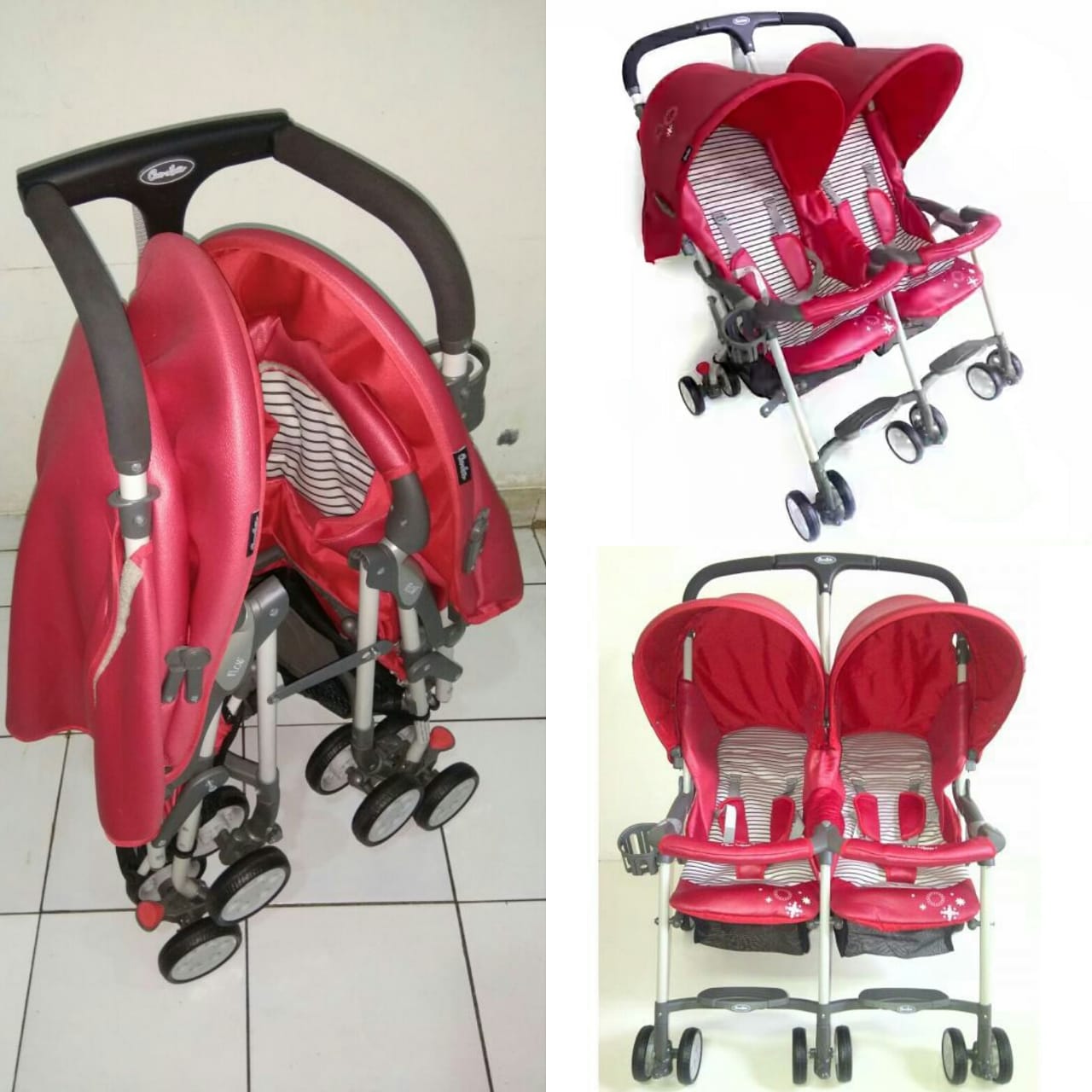 STROLLER COCOLATTE CL 550 TWIN RED