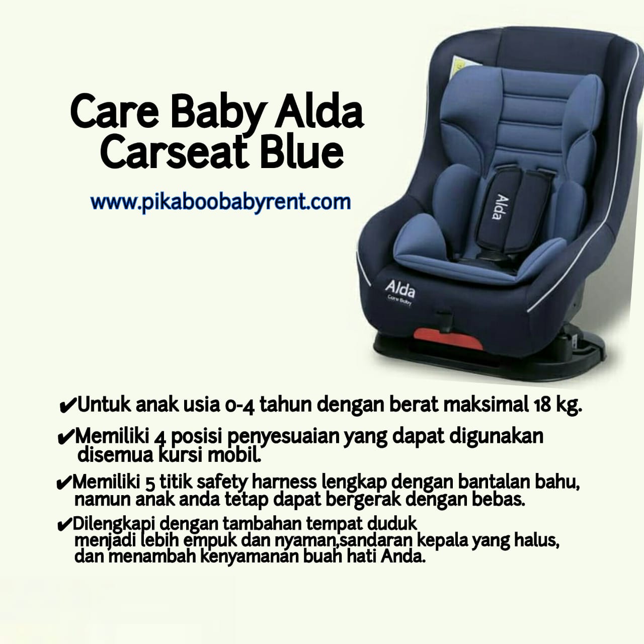CARE BABY ALDA CAR SEAT BLUE
