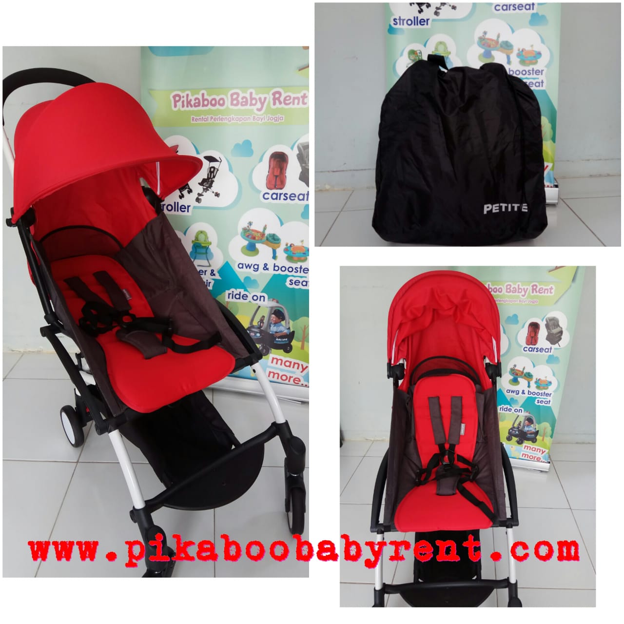 STROLLER BABYDOES PETITE RED