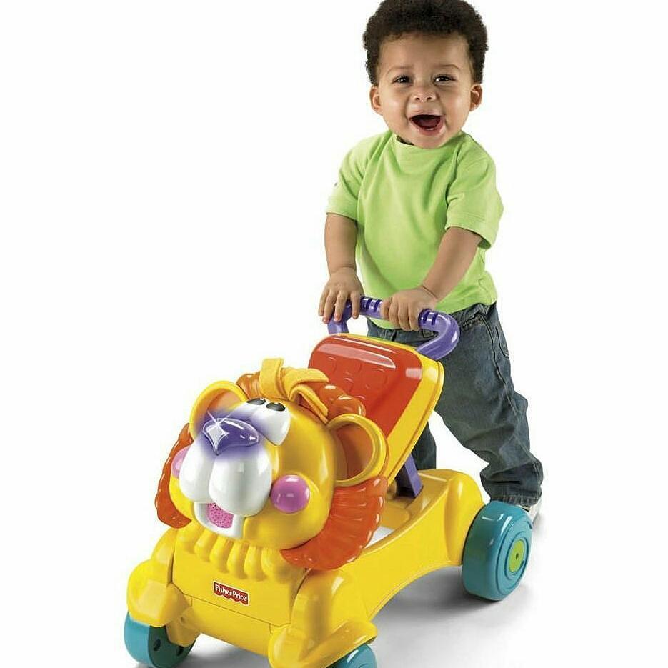 FISHER PRICE LION 2IN1 STRIDE TO RIDE