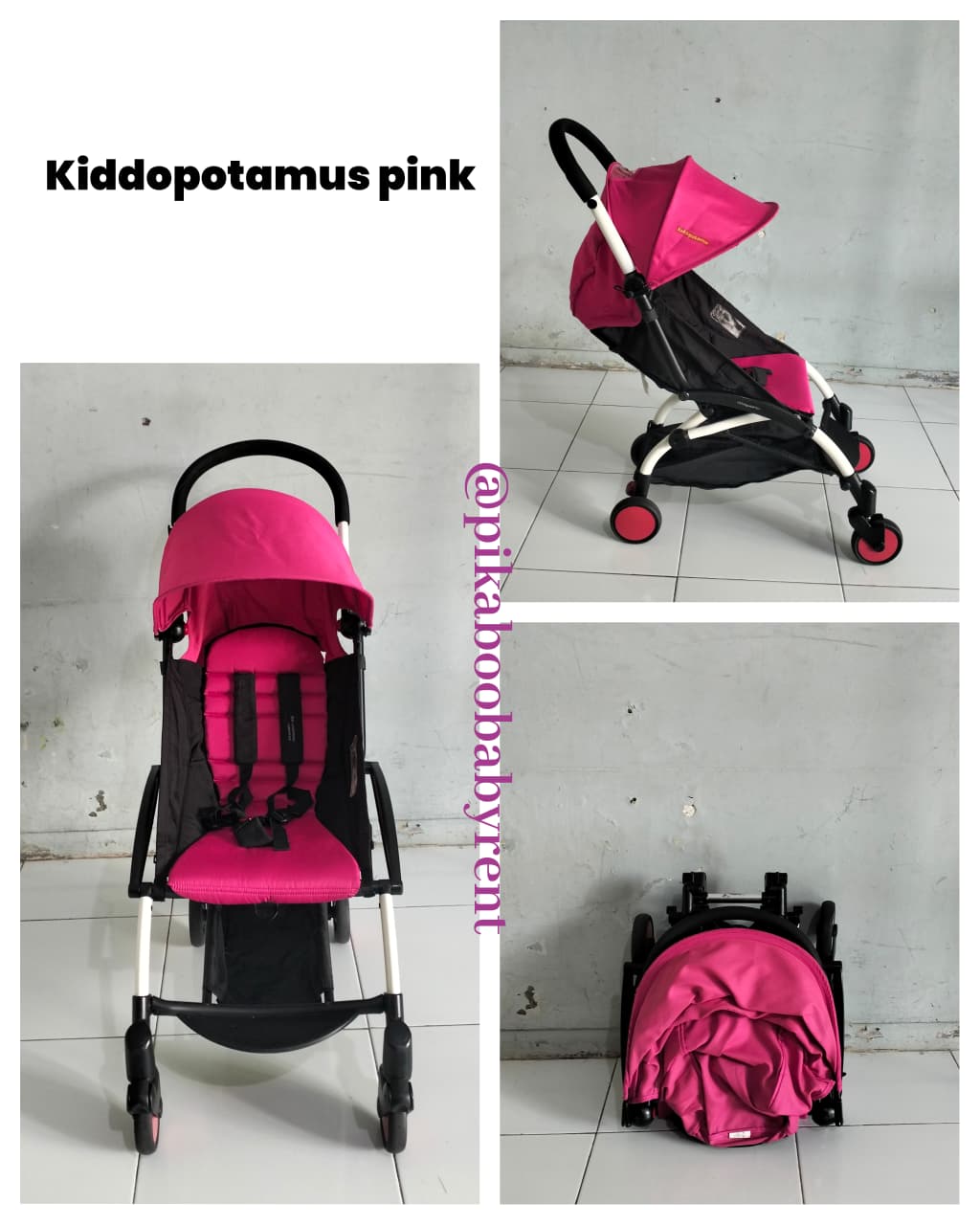 STROLLER KIDDOPOTAMUS PINK