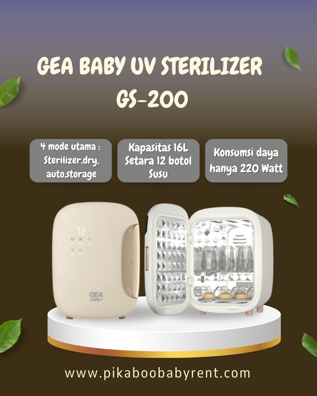 GEA BABY UV STERILIZER & DRYER GS-200