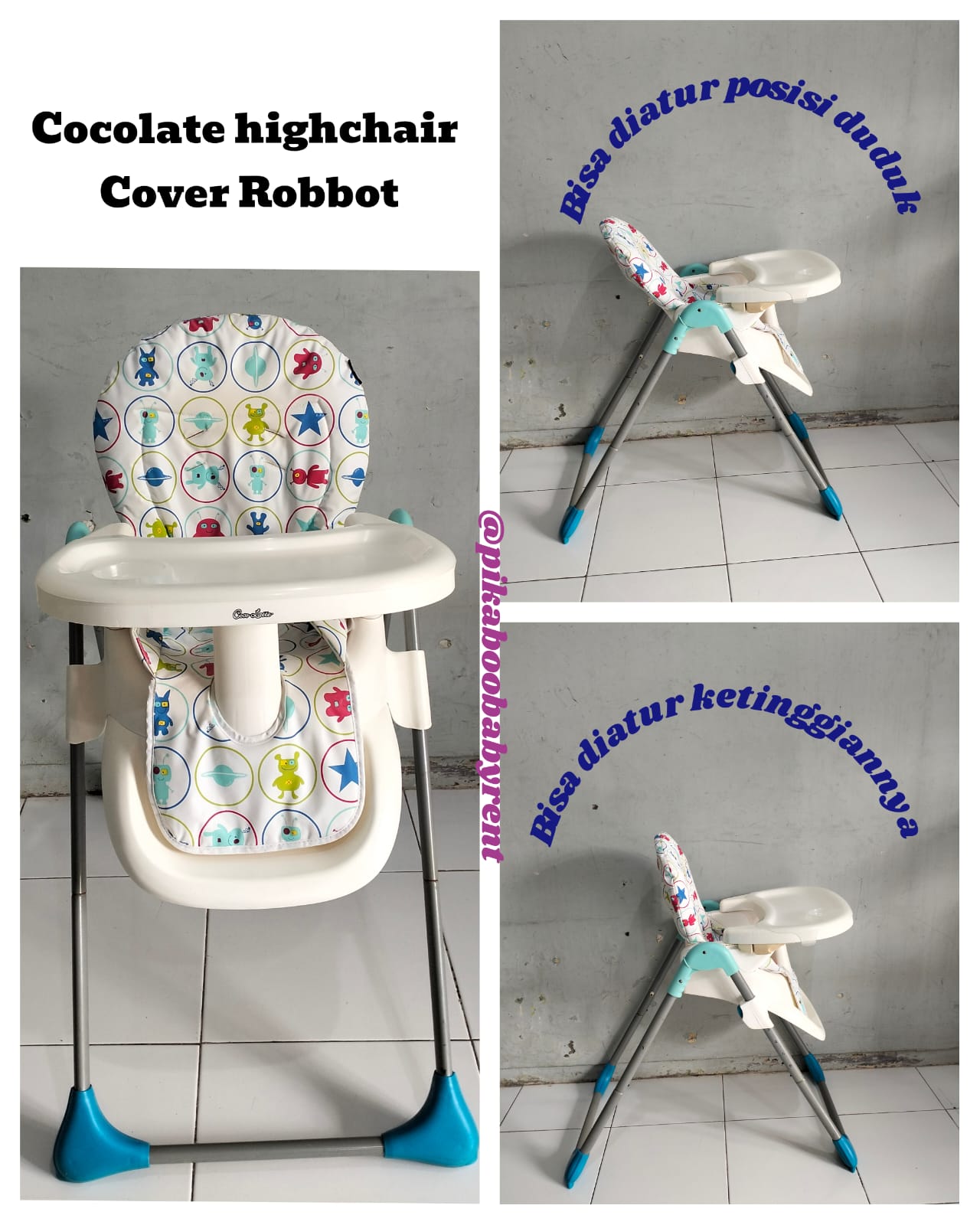 COCOLATTE HIGH CHAIR CL586 WHITE ROBOT
