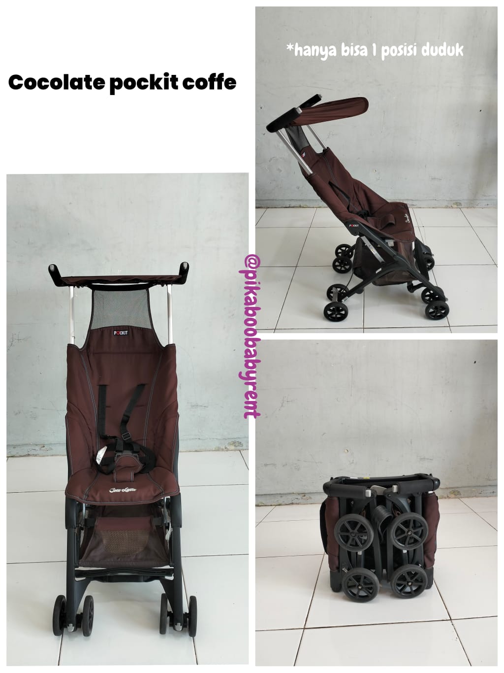 COCOLLATE STROLLER POCKIT GEN 2 COFFEE 